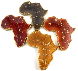 Warm Colors African Shaped Coasters