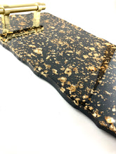 Load image into Gallery viewer, Platter Black with Gold Accents
