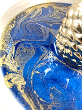 Load image into Gallery viewer, Pineapple Trinket Dish in Blues and Gold
