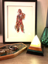 Load image into Gallery viewer, Pyramid Lamp in Black, Green, White, and Gold
